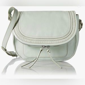 NWT LUCKY BRAND GENUINE LEATHER Crossbody bag/ SEA FOAM COLOR